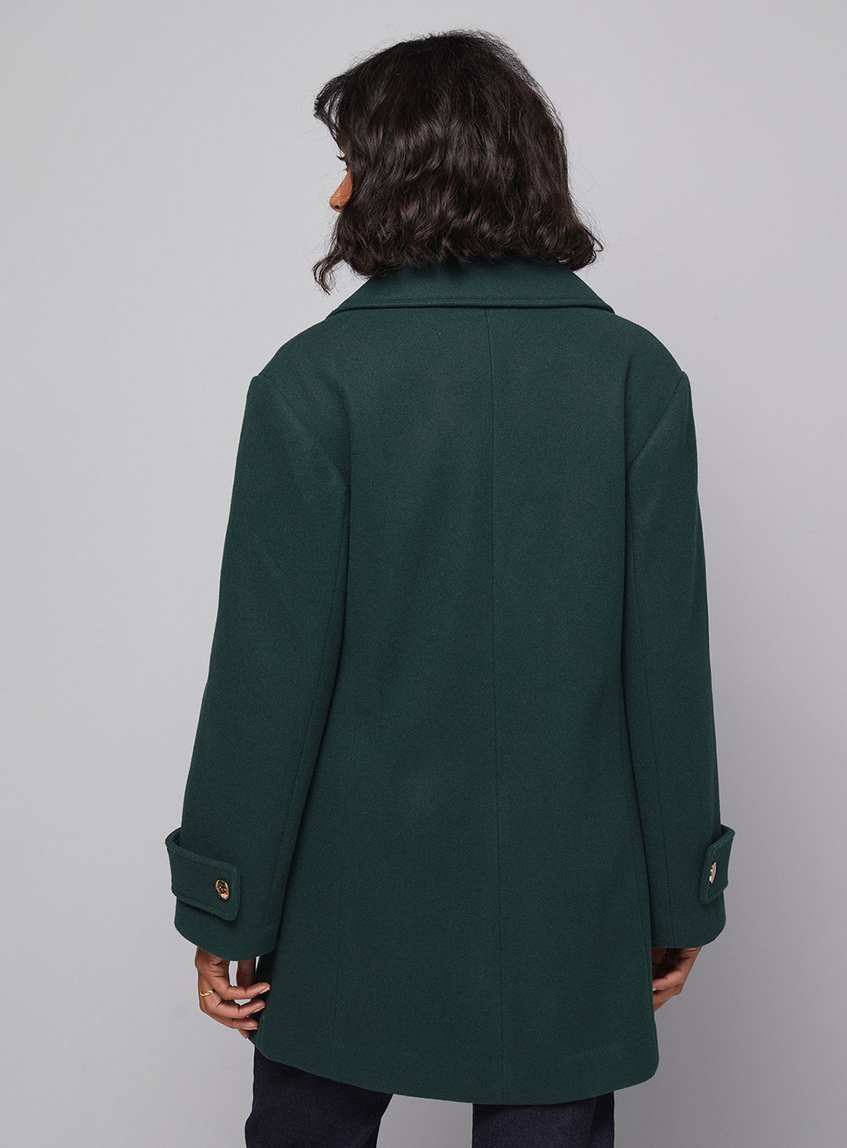 WALLIS Mid Length Double Breasted Coat 8 - Image 4 thumbnail